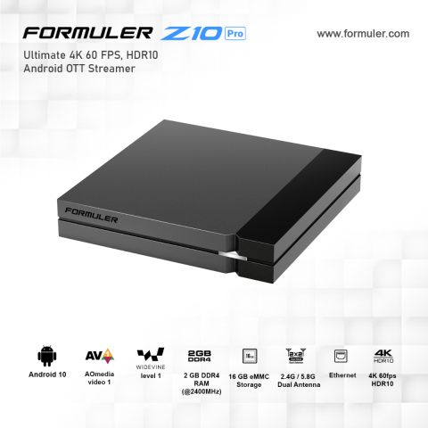 FORMULER Z8 Dual Band 5G Gigabit 2GB RAM 16GB ROM 4K + FREE INDOOR TV  ANTENNA