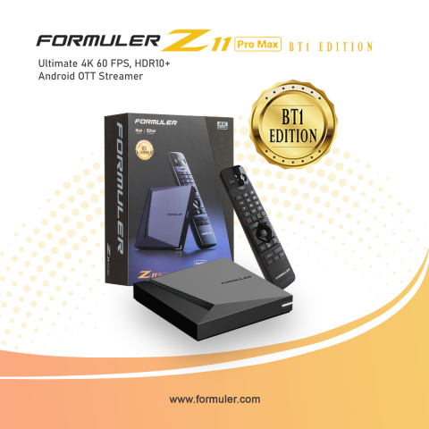 Formuler Z11 Pro Max Android 11 Wireless Ax 2x2 Gigabit LAN 4GB Ram 32GB  ROM 4K + Extra 7 Colours Wireless Keyboard + Extra Magnetic Car Mount