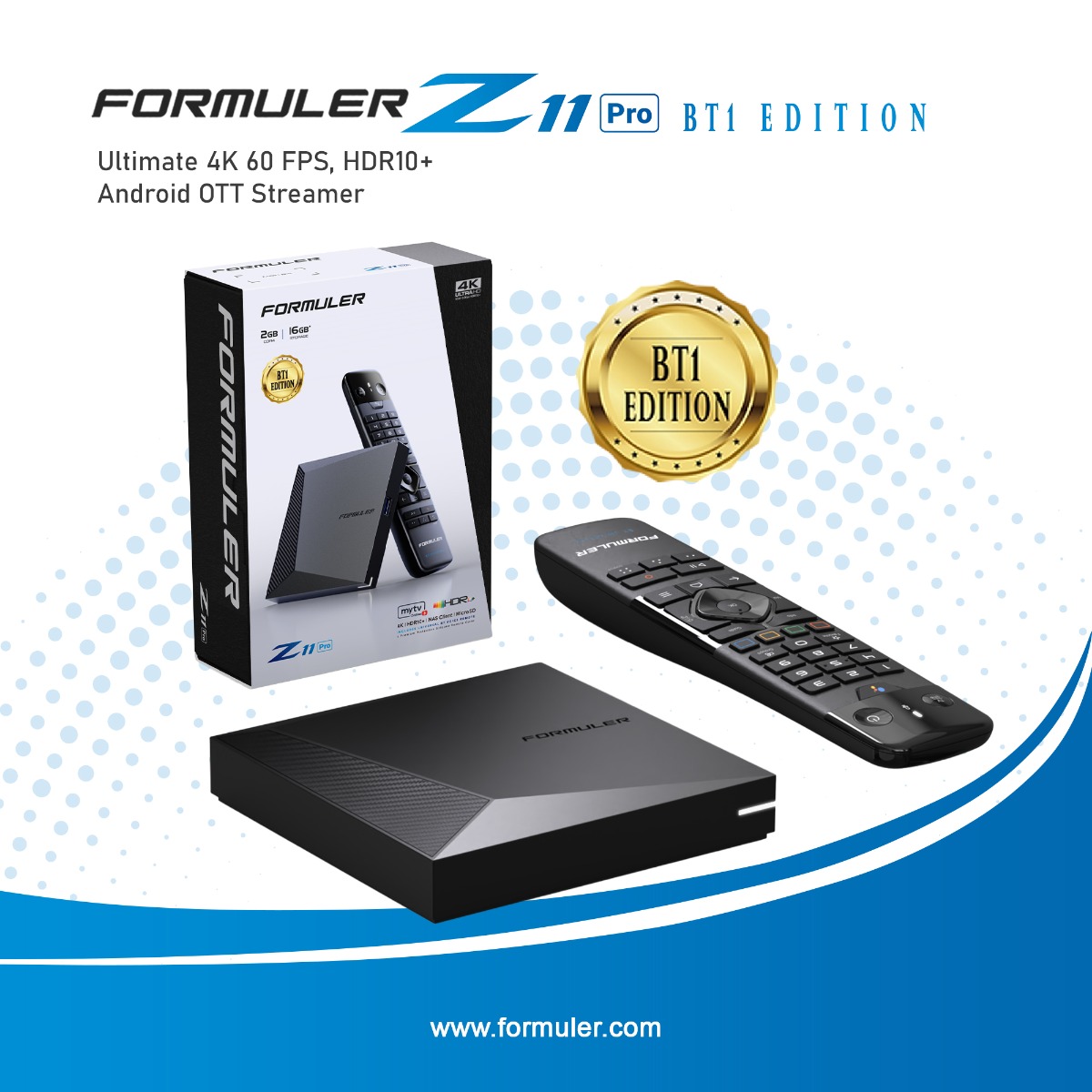 Formuler Z11 PRO MAX 4K BT1 Edition - Box de Streaming Android 11 UHD HDR10 - TV Son Photo