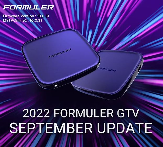 2022 Formuler GTV September Update